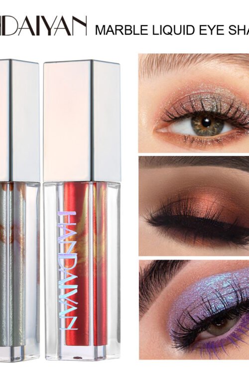 HANDAIYAN Eye Shadow Marble Liquid Eye Shadow Color Shine Diamond Chameleon Pearl Liquid Eye Shadow