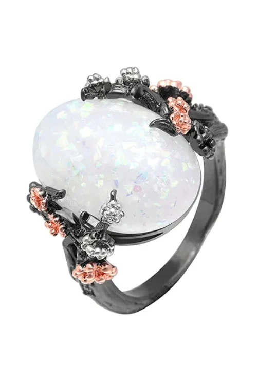 Flower CZ Ring